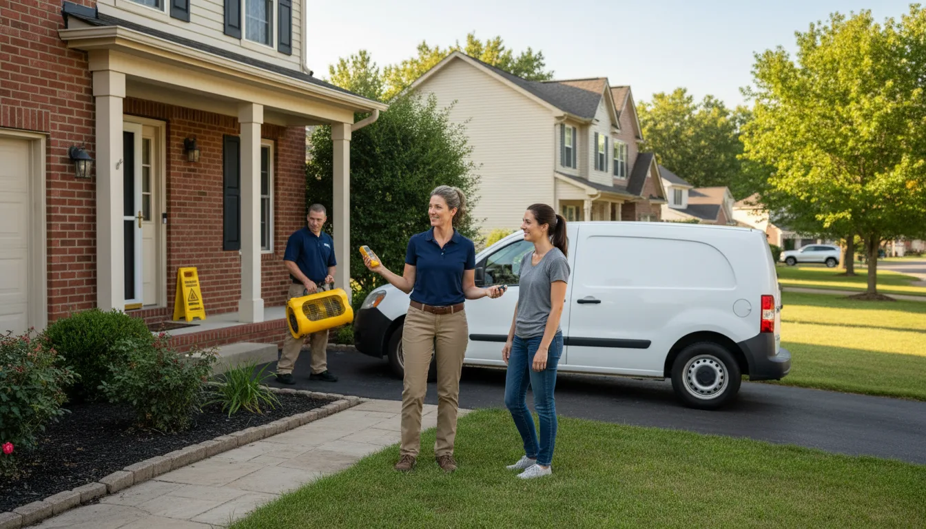 Water restoration image for Dehumidification And Cleanup Services in Pryor, OK